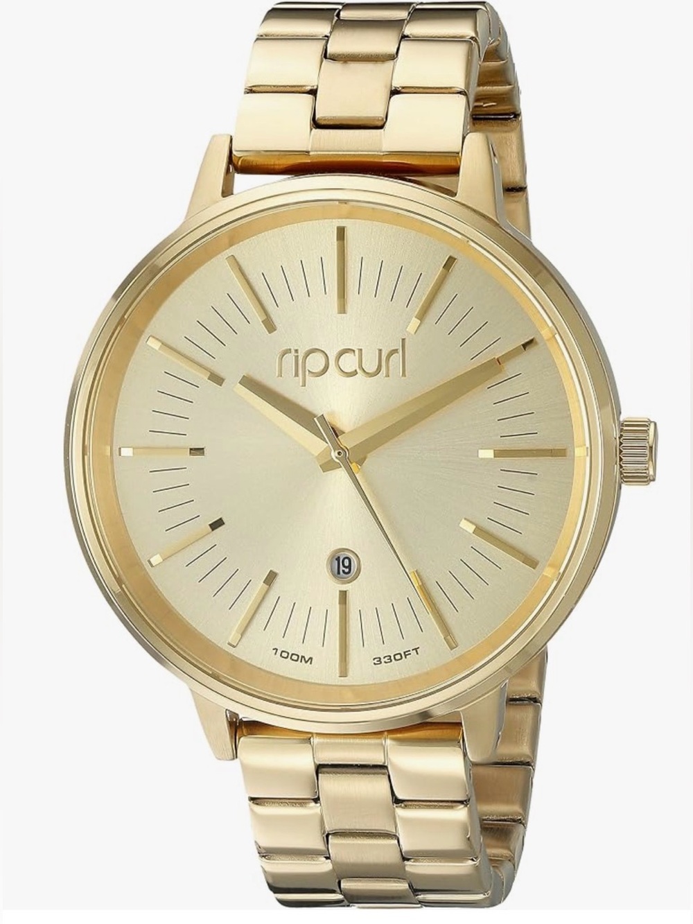 Rip Curl Gold Stainless Steel Bracelet Watch